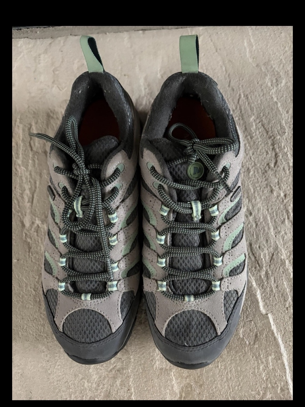 Merrell Moab 2 Waterproof Hiking Shoes Womens Size 10 Drizzle Mint J24462